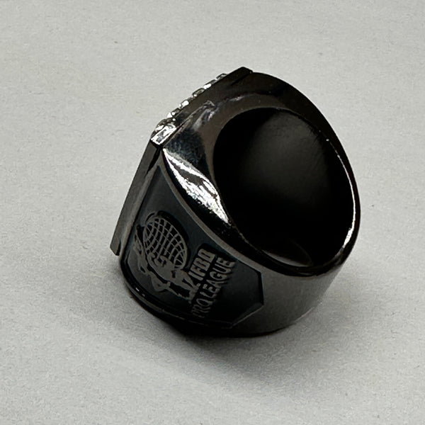 MEN'S SWAROVSKY NPC / IFBB "OVERALL CHAMPION" RING GUNMETAL