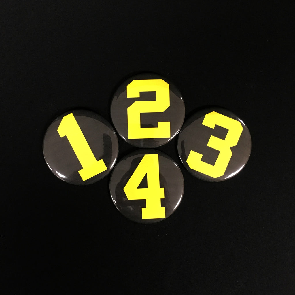 NUMBER BADGES | TAYLOR MADE TROPHIES